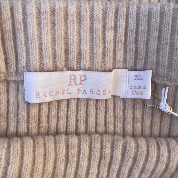Rachel Parcell - Warm Peach Ribbed Sweater Skirt Size XL - Picture 7 of 10